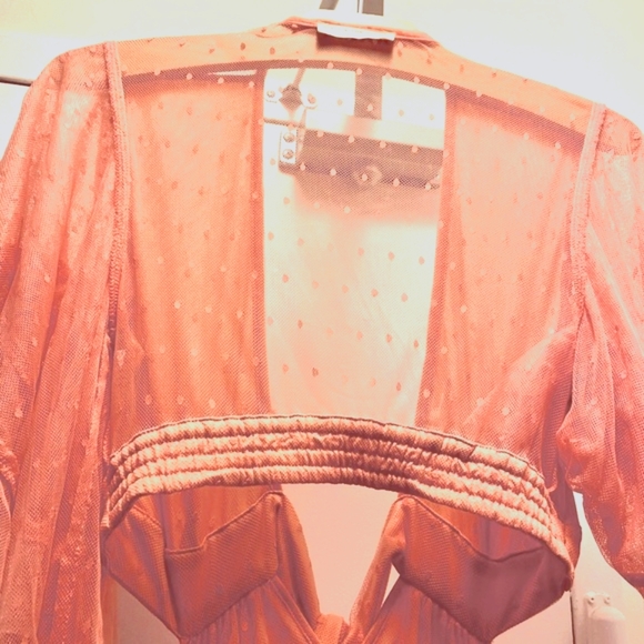 Spell & The Gypsy Grace Cut-out Sheer Tulle Gown Peach Small NWT $800+ - Picture 12 of 12